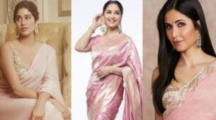 Janhvi Kapoor Vs Madhuri Dixit Vs Katrina Kaif: Whose Soft Pink Saree Would You Steal? Vote Now