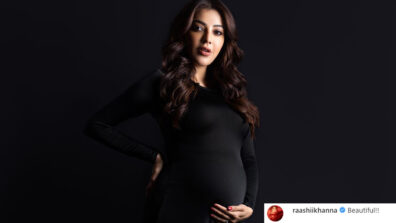 Kajal Aggarwal flaunts beautiful ‘baby bump’ in black outfit, BFF Raashi Khanna calls her ‘beautiful’