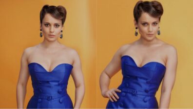 Kangana Ranaut pronounces ‘sass’ with her royal blue bodycon dress