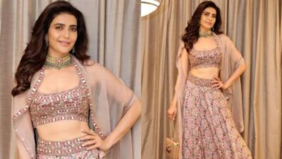 Karishma Tanna’s Flawless Beauty Glows In Embroidered Lehenga