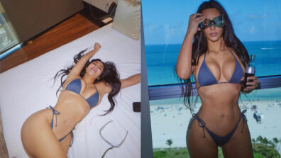 Kim Kardashian sets vogue game on fire in new strapless bikini, South divas Samantha Ruth Prabhu and Hansika Motwani approve style idea