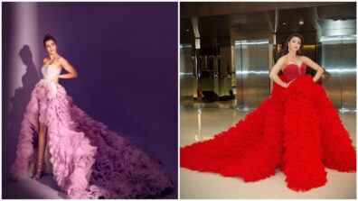 Kriti Sanon’s Lilac Tulle Gown Or Urvashi Rautela’s Red Tulle Dress? Who Looked The Best?