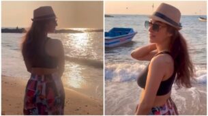 Lambi Judai: TMKOC babe Sunayana Fozdar goes bold at beach, sets internet on fire in black bralette to flaunt midriff