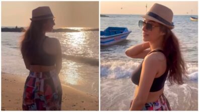 Lambi Judai: TMKOC babe Sunayana Fozdar goes bold at beach, sets internet on fire in black bralette to flaunt midriff