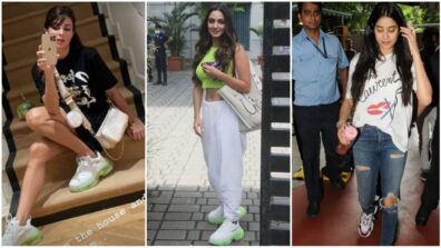 Learn the Balenciaga sneaker fashion style from Jacqueline Fernandez, Kiara Advani and Janhvi Kapoor