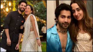Looking for perfect couple poses together after marriage? Varun Dhawan-Natasha Dalal and Shahid Kapoor-Mira Rajput are your guide