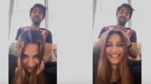 Maalish Tel Maalish: Kriti Kharbanda gets adorable hair oil massage from BF Pulkit Samrat, fans get ‘relationship goals’
