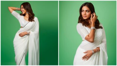 Malavika Mohanan keeps it effortlessly high-chic in white chiffon saree, you will go bananas