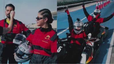 Married Couple Goals: Rubina Dilaik and Abhinav Shukla race against each other at Abu Dhabi F1 track, can you guess who won?