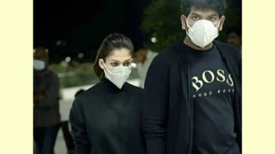 Nayanthara and Vignesh Shivan twin in black, give romantic couple goals together