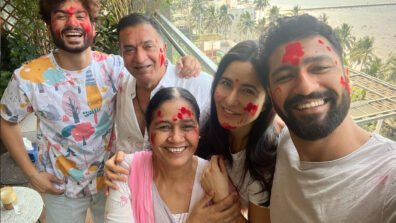 Nazar Na Lage: Katrina Kaif and Vicky Kaushal celebrate first Holi together with family after marriage, see pics