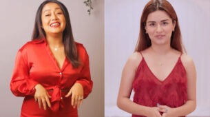 Neha Kakkar and Avneet Kaur set temperature soaring, grab eyeballs in red V-neck style outfits