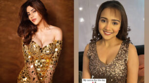 Nikki Tamboli and Ashi Singh flaunt mesmerizing swag in golden shimmery outfits, are you in love?