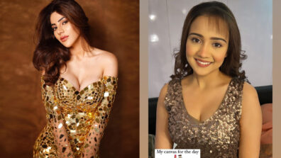 Nikki Tamboli and Ashi Singh flaunt mesmerizing swag in golden shimmery outfits, are you in love?