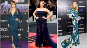 No One Can Pull-Off Blue Gowns Like Elizabeth Olsen, Check Out