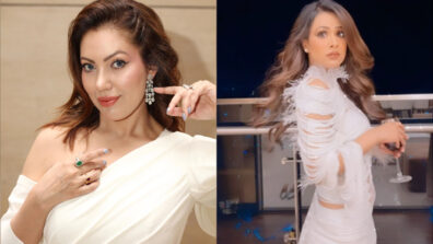 Nude Makeup Look: Munmun Dutta stuns in satin one-shoulder white gown, Nia Sharma oozes sensuality in fringe long dress