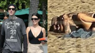 Kourtney Kardashian and Travis Barker caught making out on public beach, fans say ‘Too far’
