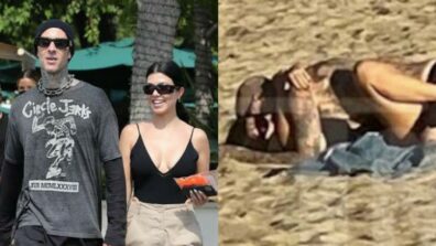 Kourtney Kardashian and Travis Barker caught making out on public beach, fans say ‘Too far’