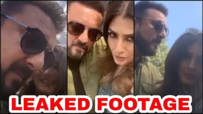 OOPS: Sanjay Dutt and Raveena Tandon’s KGF 2 moment gets leaked before release, video goes viral