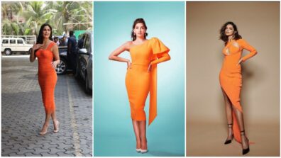 Orange Frenzy: From Nora Fatehi To Katrina Kaif, Take A Look At Their Orange Ensembles