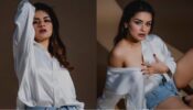 Pictures: Avneet Kaur is a ‘delight’ to view in oversized white shirt and denim shorts, rumoured BF Raghav Sharma feels heat