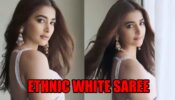 Pooja Hegde Apsara Mode In Ethnic White Saree: Manish Malhotra Reacts