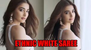 Pooja Hegde Apsara Mode In Ethnic White Saree: Manish Malhotra Reacts