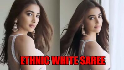 Pooja Hegde Apsara Mode In Ethnic White Saree: Manish Malhotra Reacts