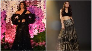 Pooja Hegde Vs Sara Ali Khan: Who Looks Best In Black Manish Malhotra Lehenga?