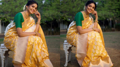 Pooja Sawant Looks The Perfect Lady Of Dreams In Beautiful Yellow Saree