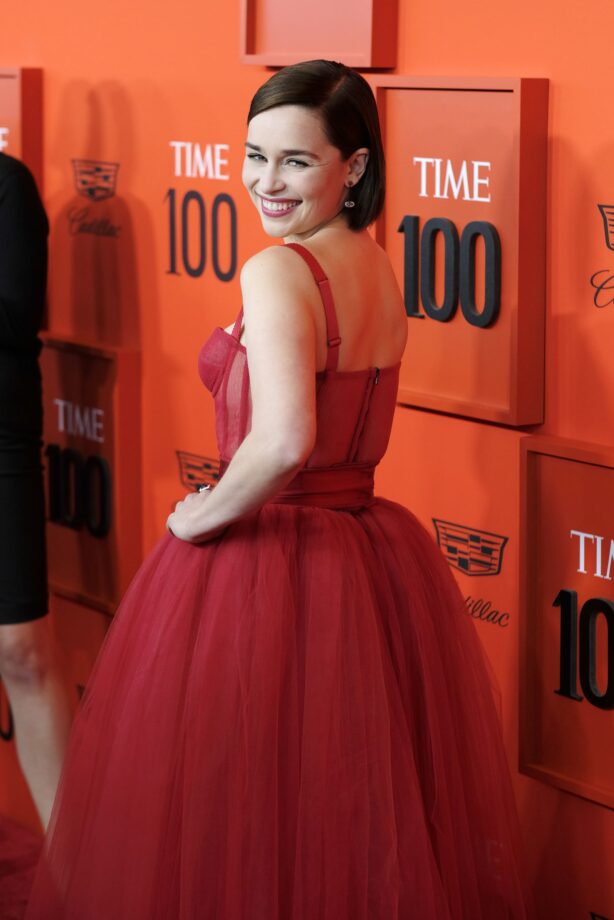 Priceless Beauty: Emilia Clarke Took Millions Of Hearts By Storm As She Shared A Picture In Targaryen Red With A Sheer Dolce, See Pics - 0