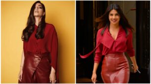 Priyanka Chopra Vs Sonam Kapoor: Who Has The Finest Red Leather Skirt Ensemble?