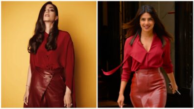 Priyanka Chopra Vs Sonam Kapoor: Who Has The Finest Red Leather Skirt Ensemble?