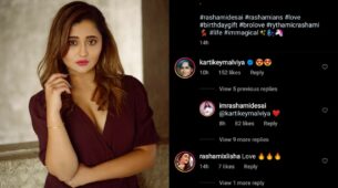 RadhaKrishn fame Kartikey Malviya is crushing on Rashami Desai, see lovestruck moment
