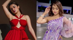 Ravishing Beauties: Avneet Kaur intensifies it in red gown, Ashi Singh turns a unicorn in embellished lilac one-shoulder dress