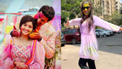 Revealed: Ashi Singh’s ‘before and after’ Holi looks with co-star Shagun