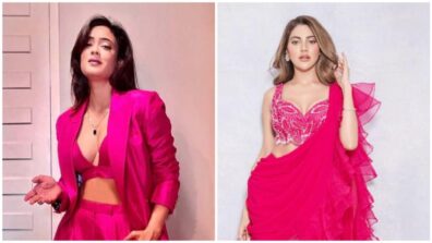 Nikki Tamboli And Shweta Tiwari’s Deep Neckline Pink Outfits: Whom Are You Sweating For