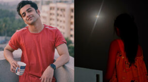 Rooftop Fun: RadhaKrishn fame Sumedh Mudgalkar and Mallika Singh twin in red, fans love it