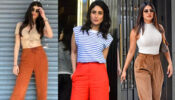 Sanjana Sanghi, Kareena Kapoor and Priyanka Chopra cut casual figures in corduroy pants with a crop top