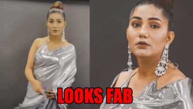 Sapna Choudhary Looks Fab In Silver Saree: Talks About Being Good