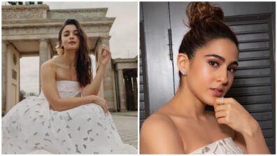 Sara Ali Khan Or Alia Bhatt: Who Stole Heart In A Strapless White Gown?