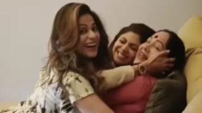 Shamita-Shilpa Shetty pour countless kisses and cuddles on mother, video goes viral