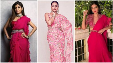 Shilpa Shetty, Sonakshi Sinha and Diana Penty slay in ruffle belted saree style, see pics