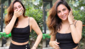 Shraddha Arya sets temperature soaring in black deep-neck crop top, netizens in awe of her smile