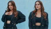 Sonakshi Sinha to conquer power in black matte black suit, see pictures