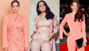 Sonam Kapoor, Kangana Ranaut and Kalki Koechlin dazzle in high-chic peach pantsuits, we are in love