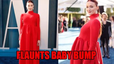 Sophie Turner Flaunts Her Beautiful Baby Bump In Sizzling Red Gown: See Pic