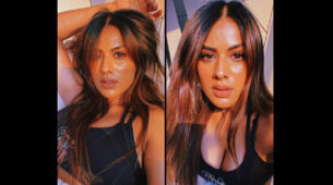 Sunkissed diva: Nia Sharma sets oomph game on fire in deep-neck bralette, fans sweat
