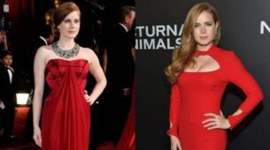 Take A Look At Amy Adams’ Red Dress Wardrobe, It’s Worth Salvaging