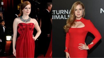 Take A Look At Amy Adams’ Red Dress Wardrobe, It’s Worth Salvaging